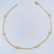 Tobillera Espiga 1.85gr / 24.8cm / 4mm Oro Amarillo 18K $