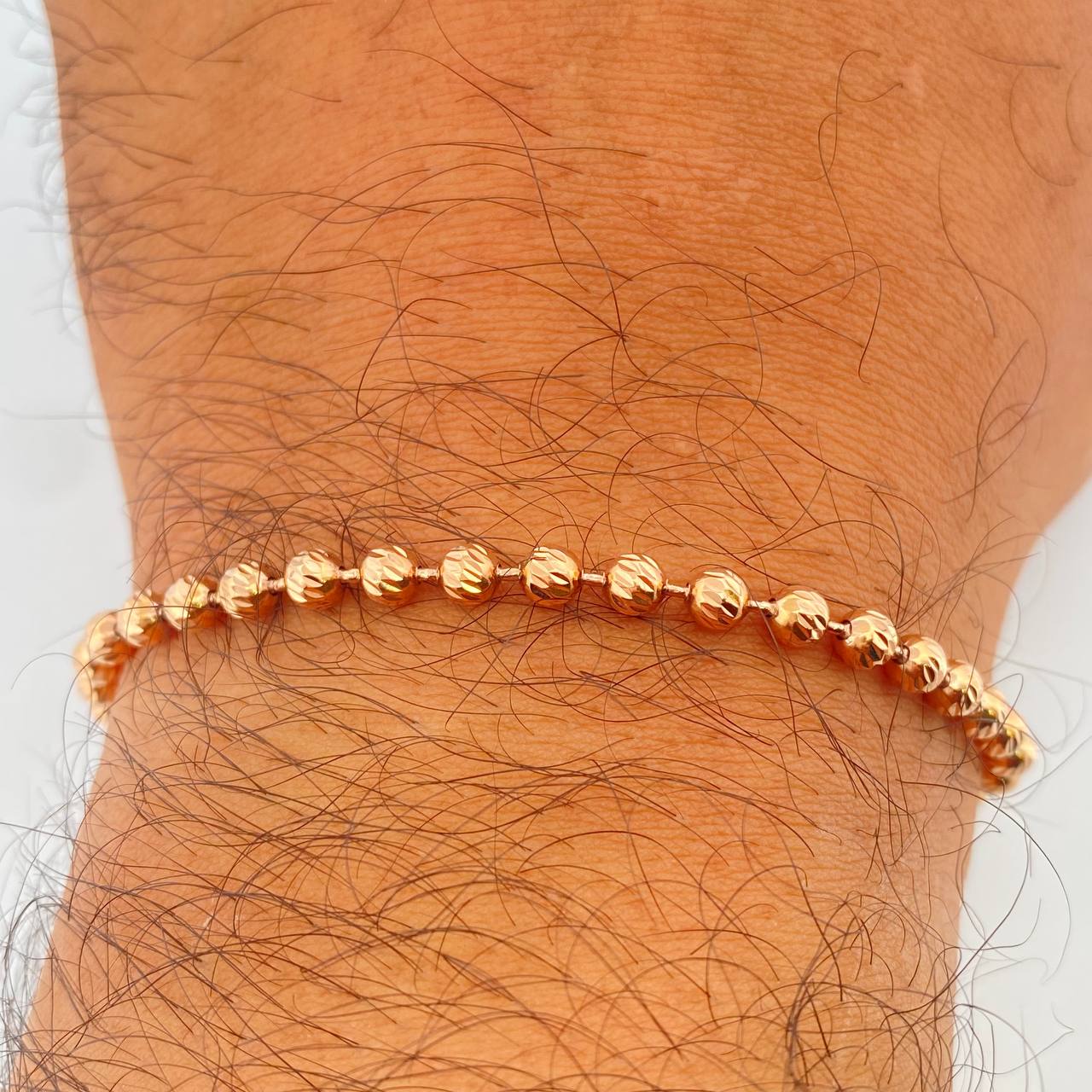 Pulso Militar 5.6gr / 17.2cm / 4mm Oro Rosa 18K $