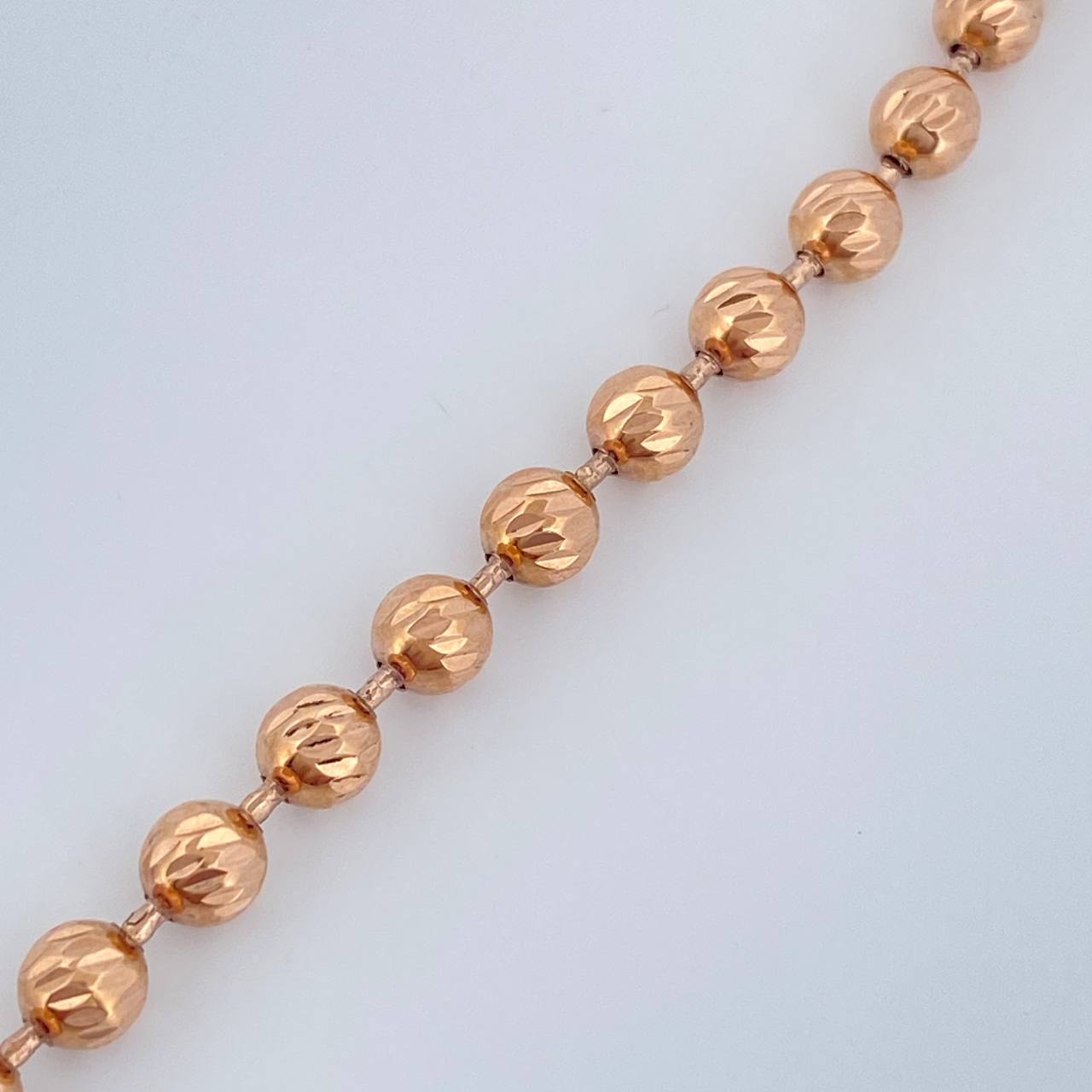 Pulso Militar 5.6gr / 17.2cm / 4mm Oro Rosa 18K $