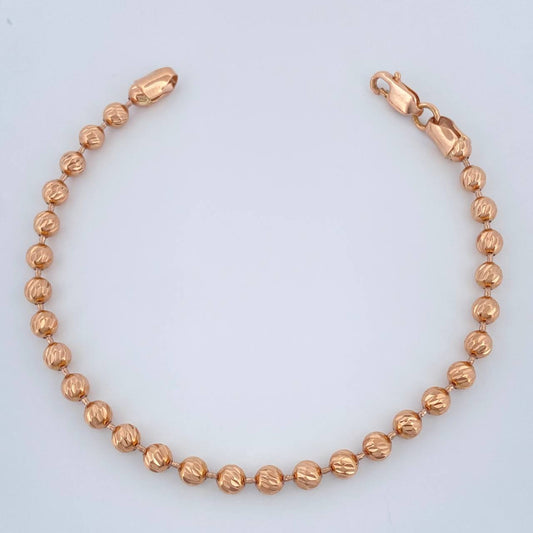 Pulso Militar 7.6gr / 18.5cm / 4mm Oro Amarillo 18K $