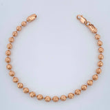 Pulso Militar 5.6gr / 17.2cm / 4mm Oro Rosa 18K $