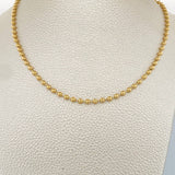 Cadena Militar 12.85gr / 60.7cm / 3mm Oro Amarillo 18K $