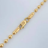 Cadena Militar 12.85gr / 60.7cm / 3mm Oro Amarillo 18K $