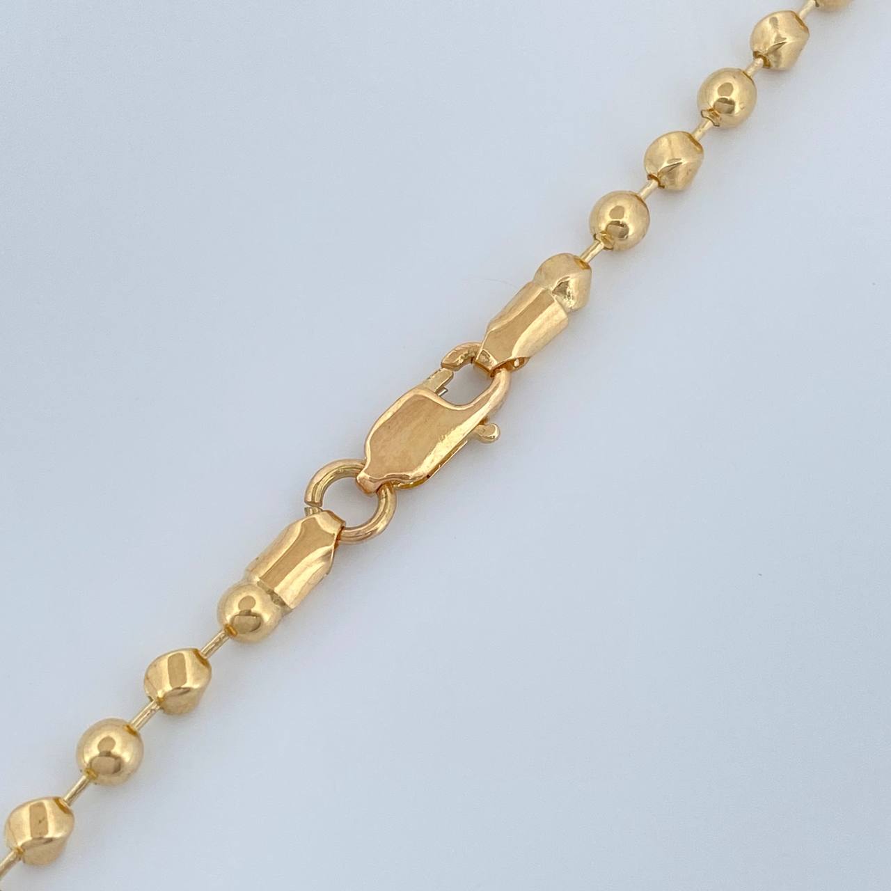 Cadena Militar 11gr / 60.9cm / 3mm Oro Amarillo 18K $