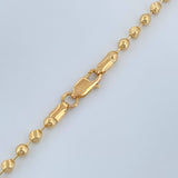 Cadena Militar 11gr / 60.9cm / 3mm Oro Amarillo 18K $