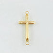 Herraje Cruz Puntas Planas 0.5gr / 2.5cm / Oro Amarillo 18K ©
