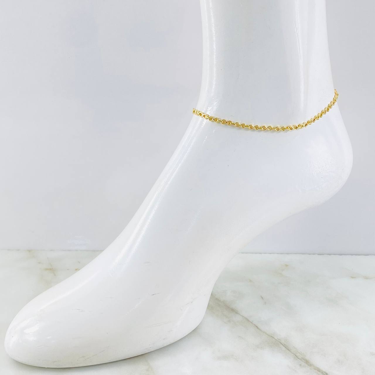 Tobillera Infinito 3.05gr / 25.5cm / Oro Amarillo 18K