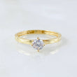 Anillo Solitario Cuatro Garras 1.75gr / T6 3/4 / Oro Amarillo 18K ©