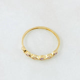 Anillo Linea de Ojos 1gr / T6 1/4 / Oro Amarillo 18K ©