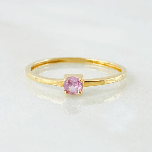 Anillo Solitario 0.75gr / T6 / Oro Amarillo 18K ©
