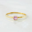 Anillo Solitario 0.7gr / T6 1/2 / Oro Amarillo 18K *