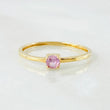 Anillo Solitario 0.75gr / T7 3/4 / Oro Amarillo 18K ©