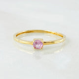 Anillo Solitario 0.7gr / T6 1/2 / Oro Amarillo 18K *