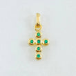 Dije Cruz Tupida 1.15gr / 2.1cm / Oro Amarillo 18K *