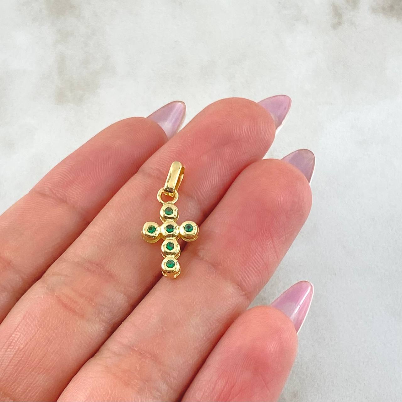 Dije Cruz Tupida 1.15gr / Oro Amarillo 18K