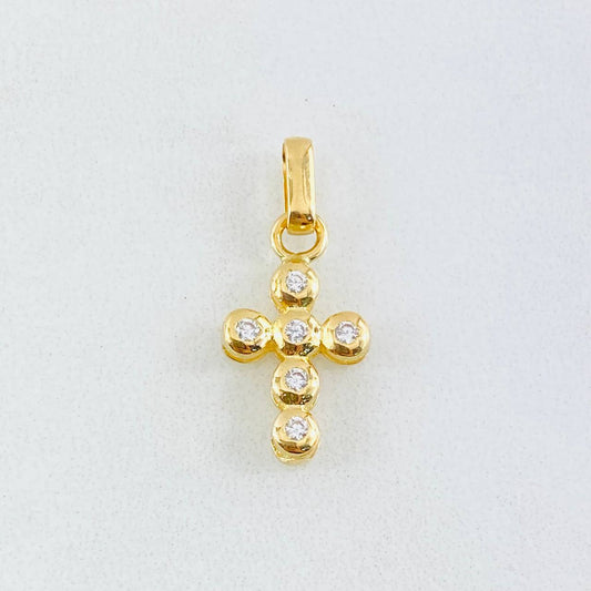 Dije Cruz Tupida 1.15gr / Oro Amarillo 18K