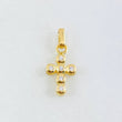Dije Cruz Tupida 1.2gr / 2.1cm / Oro Amarillo 18K *
