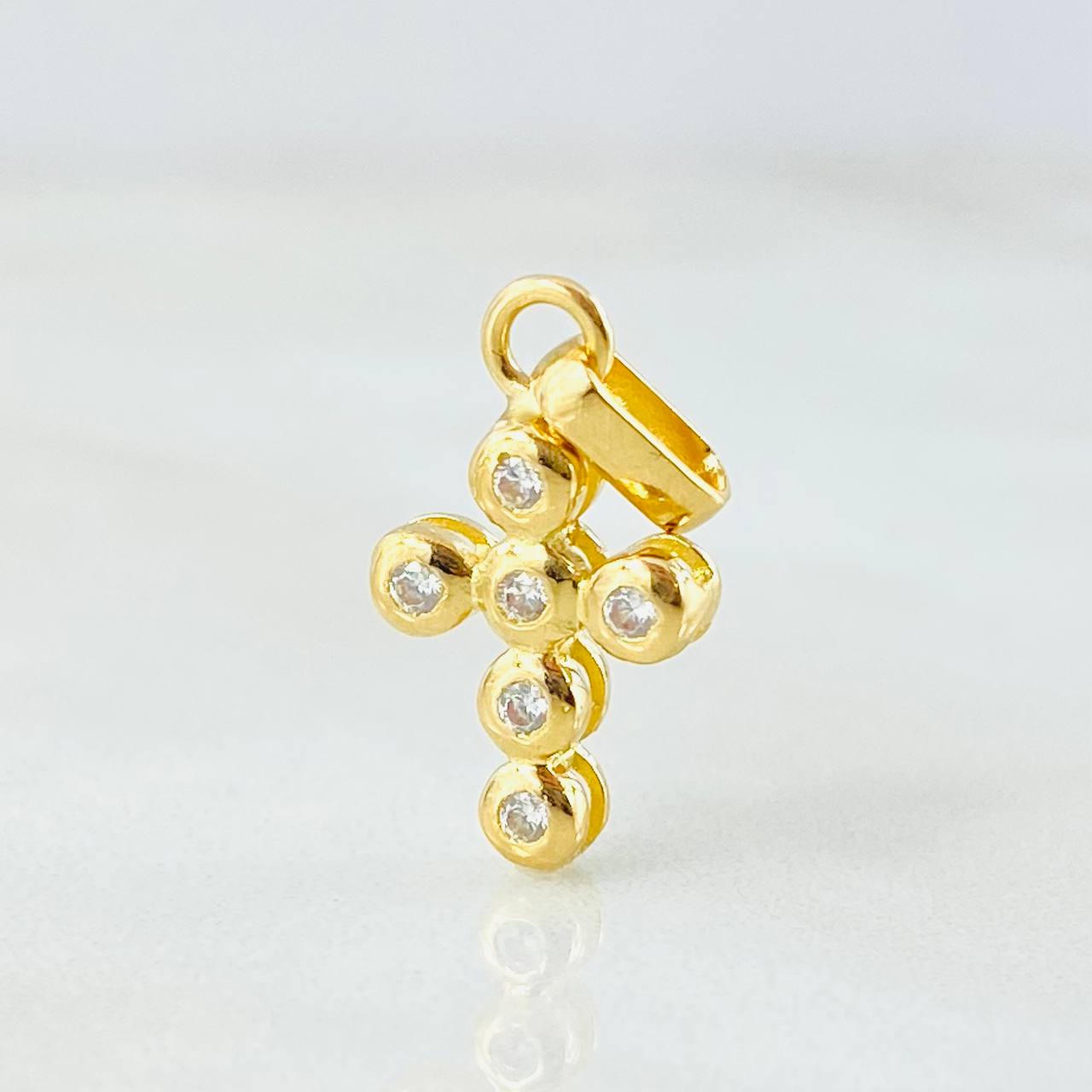 Dije Cruz Tupida 1.15gr / Oro Amarillo 18K