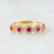 Anillo Flor Churumbela 2.2gr / T6 / Oro Amarillo 18K