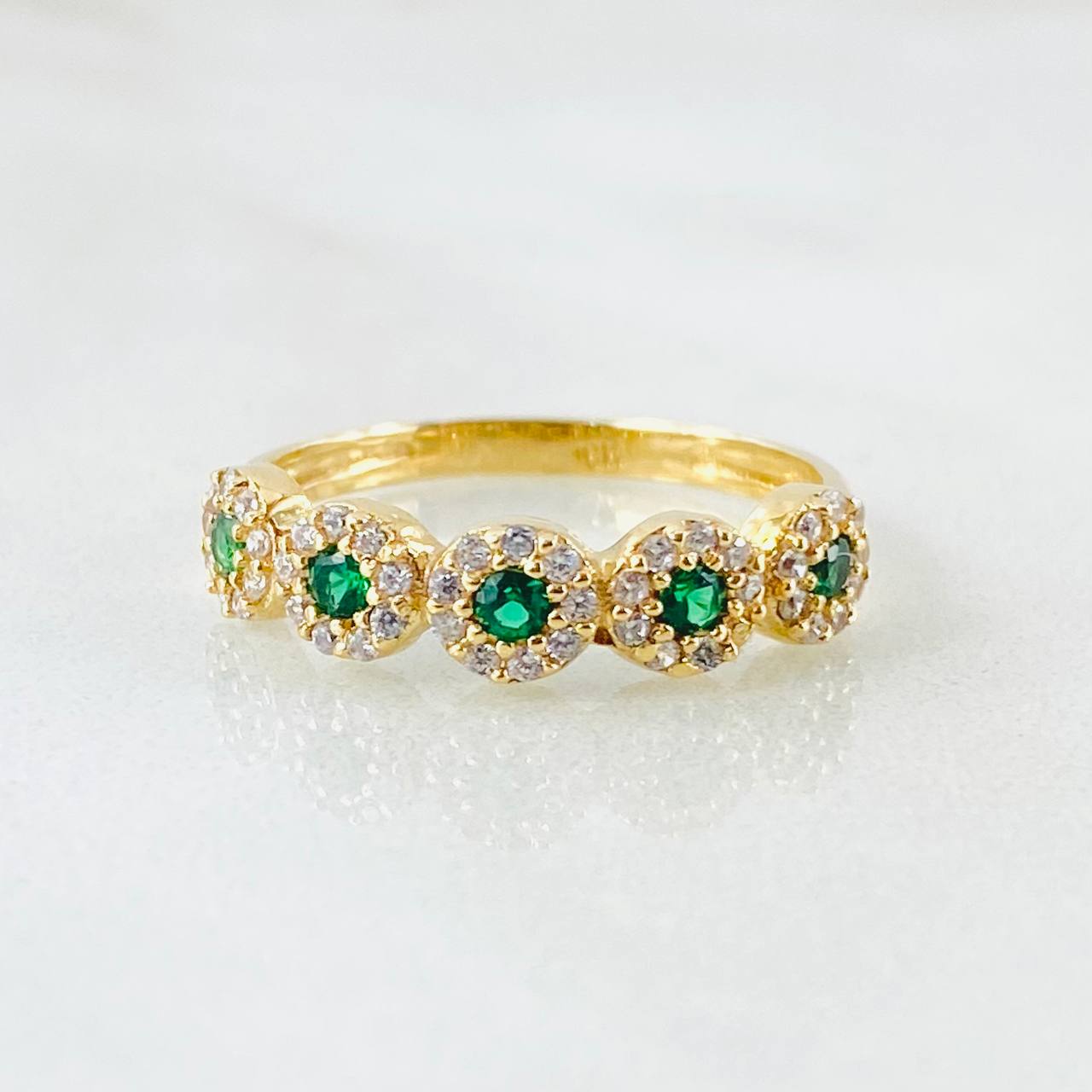 Anillo Flor Churumbela 2.1gr / T6 1/4 / Oro Amarillo 18K