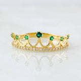 Anillo Corona 2.3gr / T9 / Oro Amarillo 18K