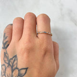 Anillo Lineal Multicolores 1.2gr / T6 1/4 / Oro Amarillo 18K