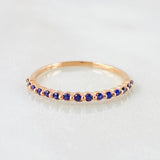 Anillo Linea de Ojos 1.05gr / T6 / Oro Rosa 18K