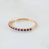 Anillo Linea de Ojos 1.05gr / T6 / Oro Rosa 18K