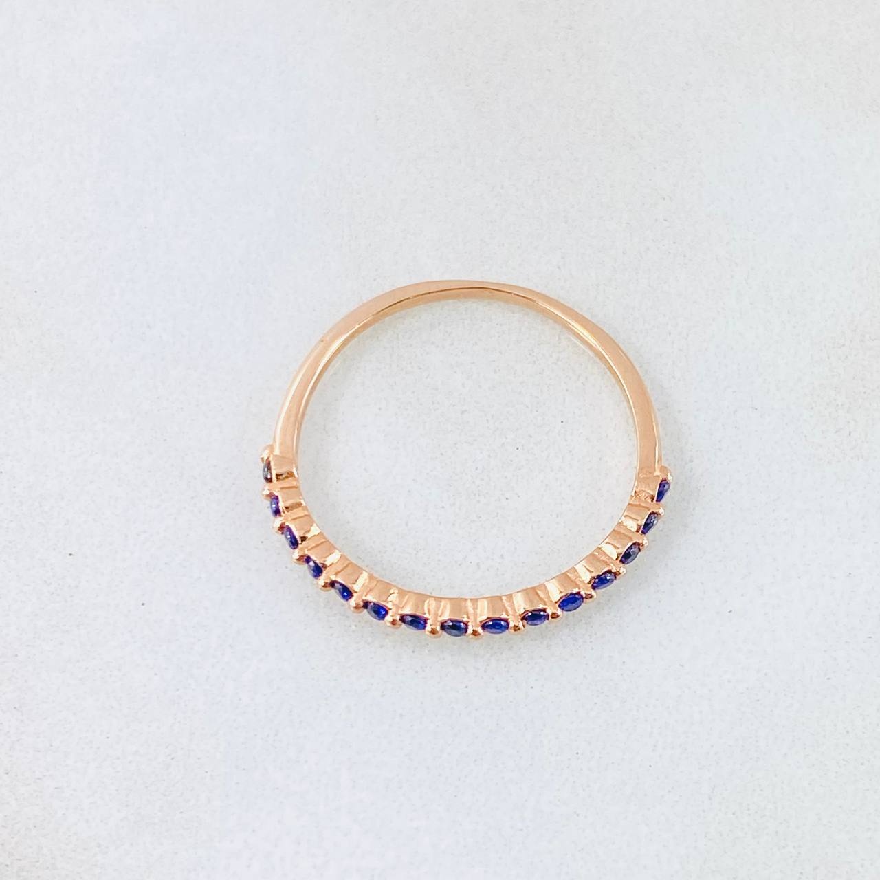 Anillo Linea de Ojos 1.05gr / T6 / Oro Rosa 18K