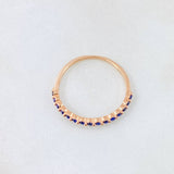 Anillo Linea de Ojos 1.05gr / T6 / Oro Rosa 18K