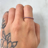 Anillo Linea de Ojos 1.05gr / T6 / Oro Rosa 18K