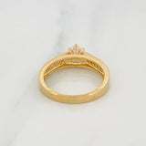 Anillo Solitario Puente 3.3g / T6 1/4 Oro Amarillo 18K