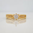 Anillo Solitario Puente 3.3g / T6 1/4 Oro Amarillo 18K
