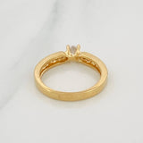 Anillo Solitario Churumbela 3.4g / T6 Oro Amarillo 18K