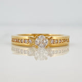 Anillo Solitario Churumbela 3.4g / T6 Oro Amarillo 18K