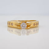Anillo Solitario Puente 3.45g / T6 1/4 Oro Amarillo 18K