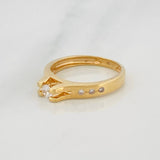 Anillo Solitario Puente 3.45g / T6 1/4 Oro Amarillo 18K