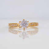 Anillo Solitario Churumbela 1.95g / T6 3/4 Oro Amarillo 18K