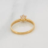 Anillo Solitario Churumbela 1.95g / T6 3/4 Oro Amarillo 18K