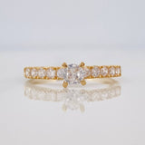 Anillo Solitario Churumbela 1.95g / T7 1/4 Oro Amarillo 18K