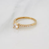 Anillo Solitario Churumbela 1.85g / T6 3/4 Oro Amarillo 18K