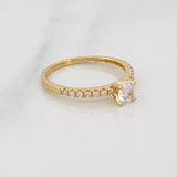 Anillo Solitario Churumbela 1.85g / T6 3/4 Oro Amarillo 18K