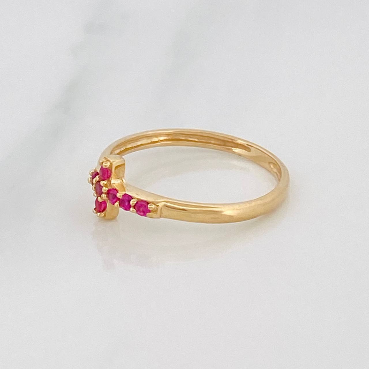 Anillo Cruz 1.45g / T5 3/4 Oro Amarillo 18K