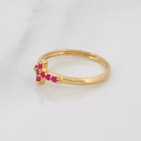 Anillo Cruz 1.45g / T5 3/4 Oro Amarillo 18K