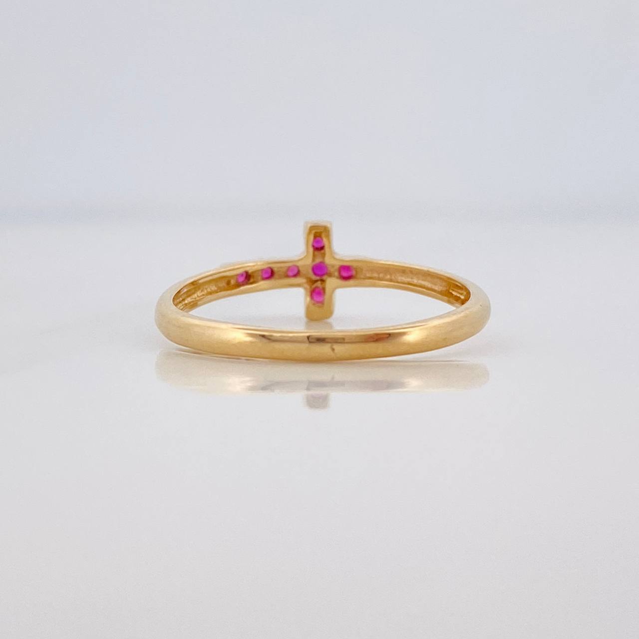 Anillo Cruz 1.45g / T5 3/4 Oro Amarillo 18K