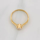 Anillo Solitario 1.95g / T5 1/4 Oro Amarillo 18K