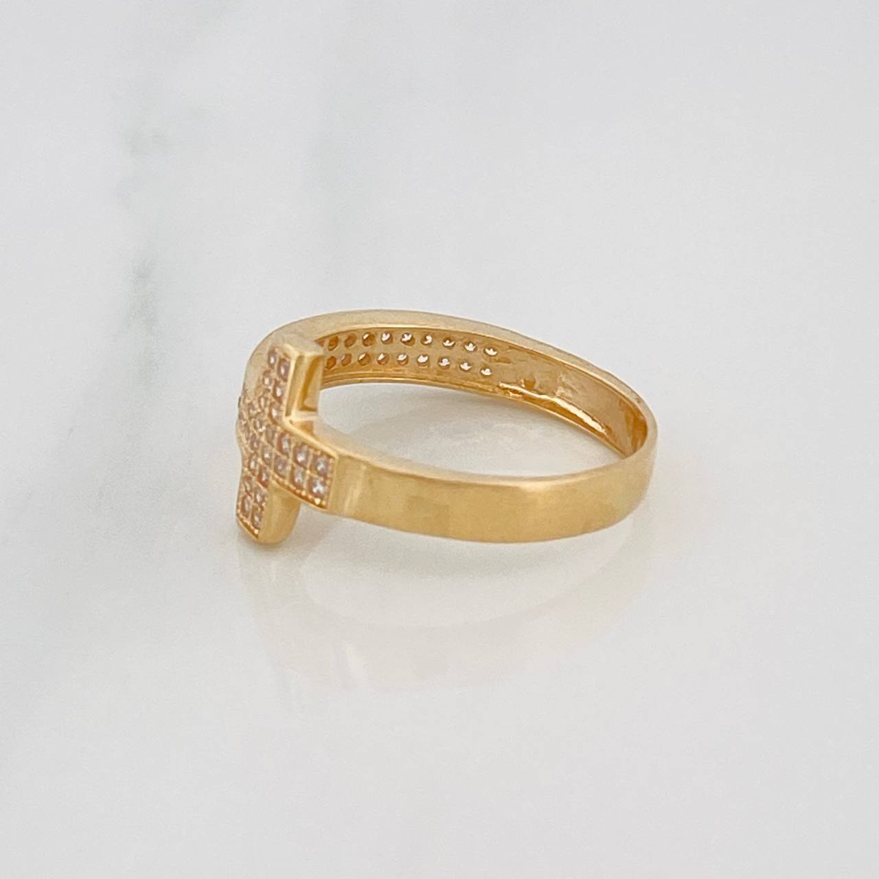 Anillo Cruz 3.05g / T6 1/2 Oro Amarillo 18K