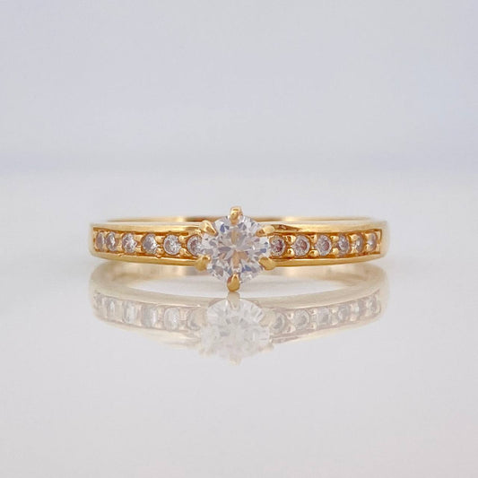 Anillo Solitario Churumbela 2g / T7 1/4 Oro Amarillo 18K