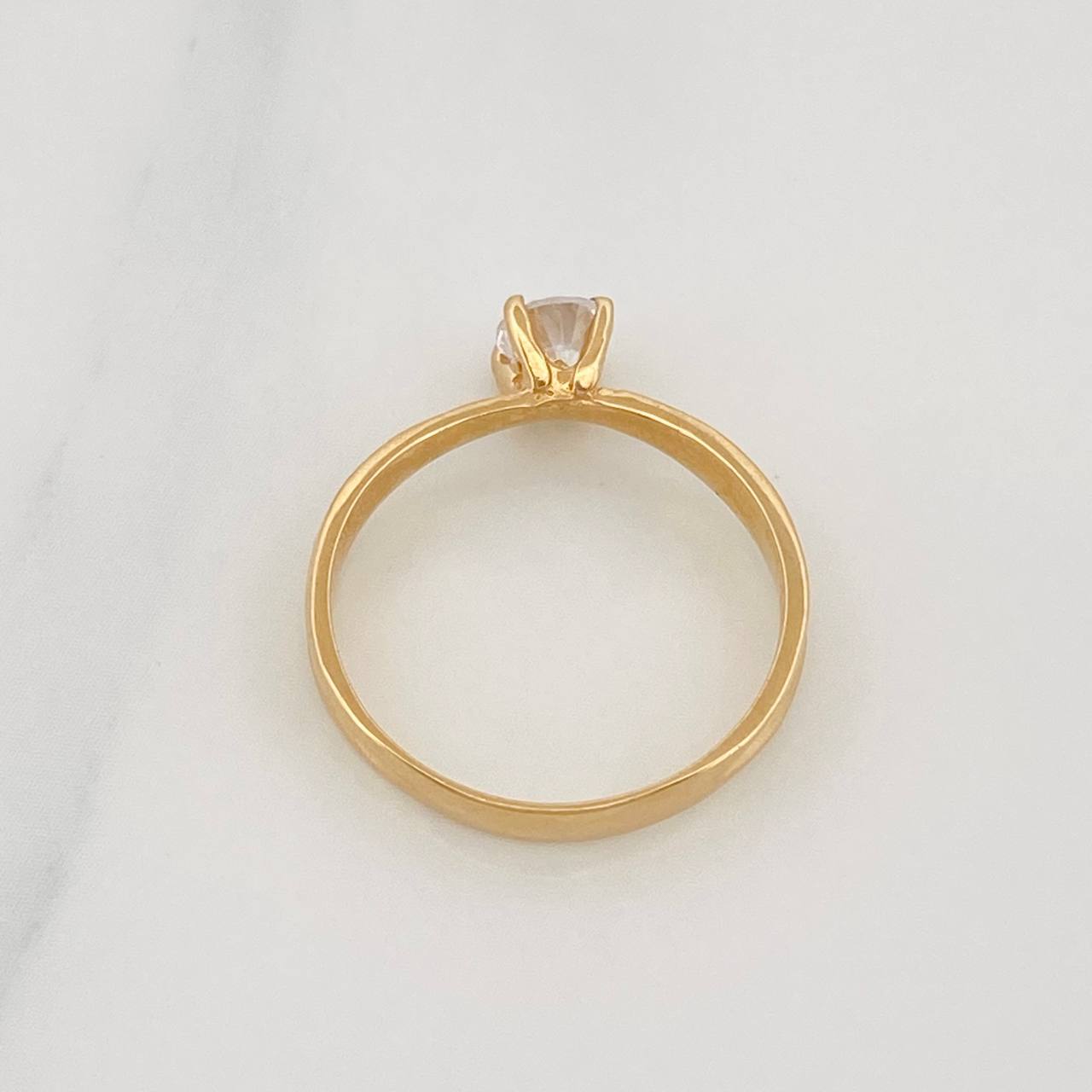 Anillo Solitario 1.75g / T5 1/4 Oro Amarillo 18K