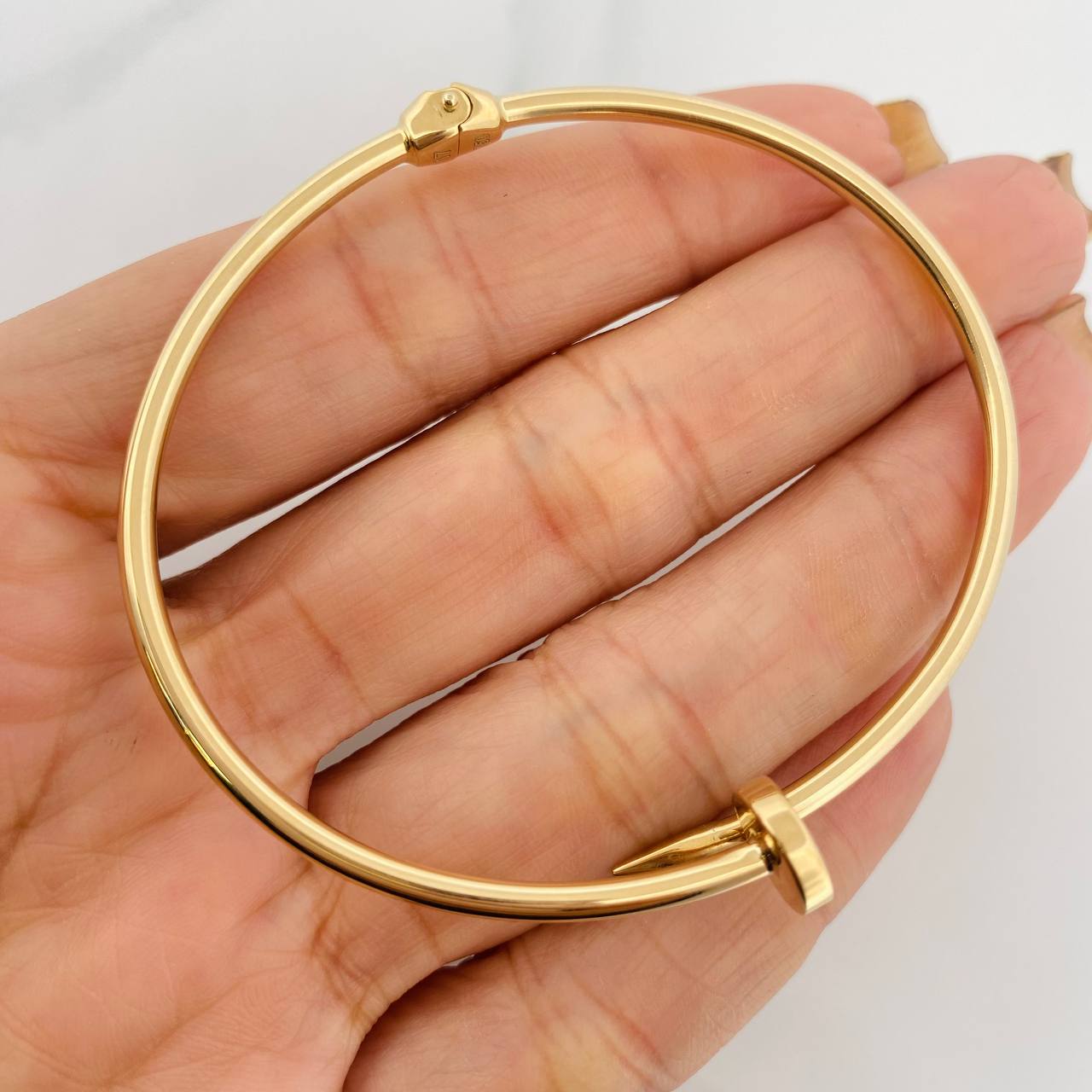 Pulso Aro Clavo 6.8g / 19cm / 2.5mm Oro Amarillo 18K